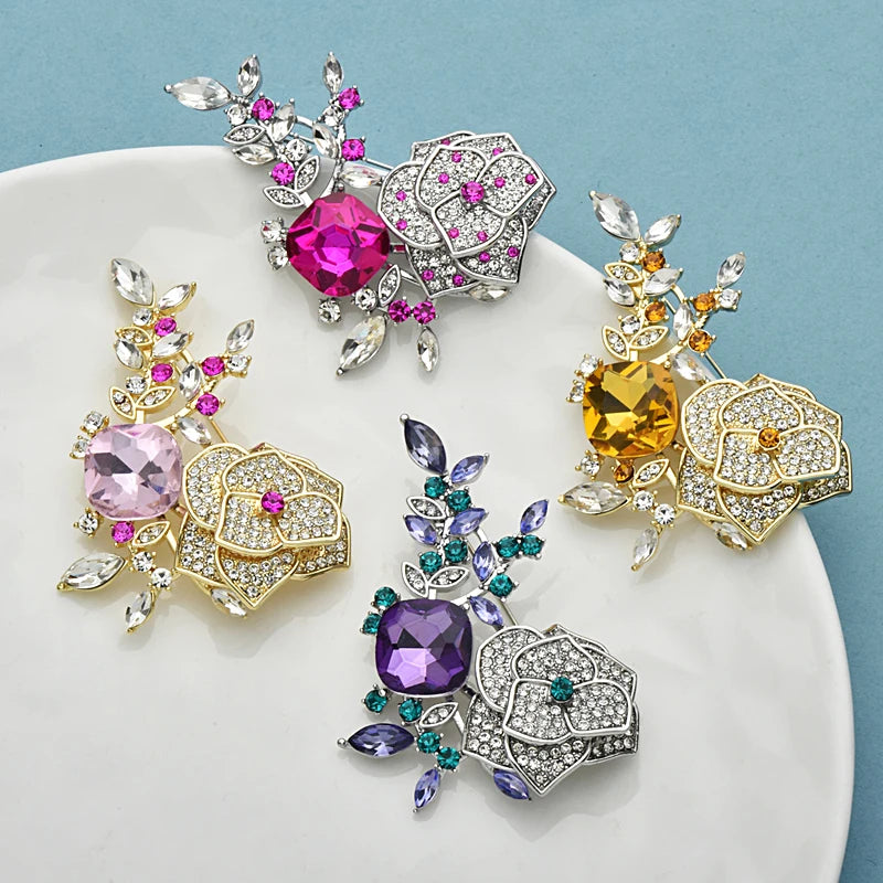 PENDRA Floravelle Luxury Flower Brooch