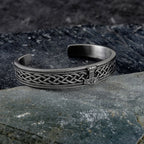 PENDRA Tree of Life Black Rune Stainless Steel Bracelet