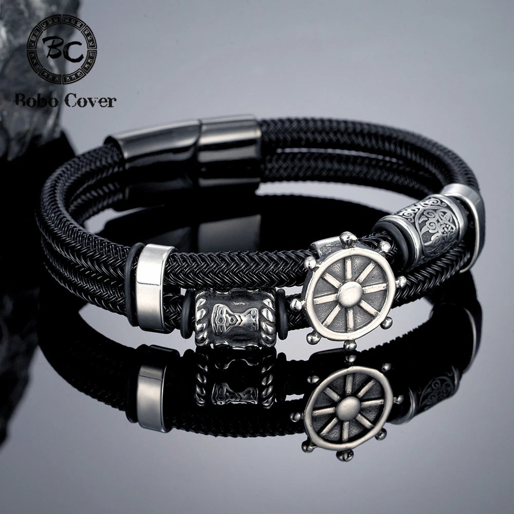 PENDRA Rune Steel Bracelet