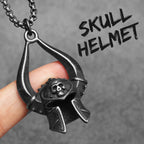 PENDRA Solamond Skull Motif Necklace