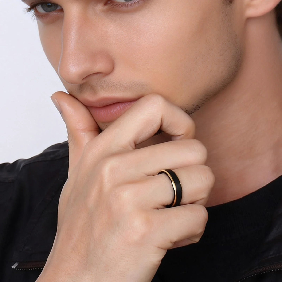 5mm Tungsten Carbide Ring for Men,Brushed Beveled Edge Scratch Resistant Couple Wedding Ring,Unisex Minimalist Jewelry Gift