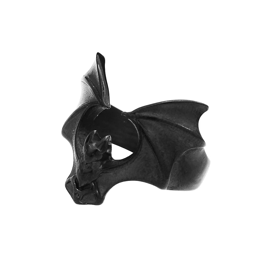 PENDRA Batgoth 316L Stainless Steel Gothic Bat Ring