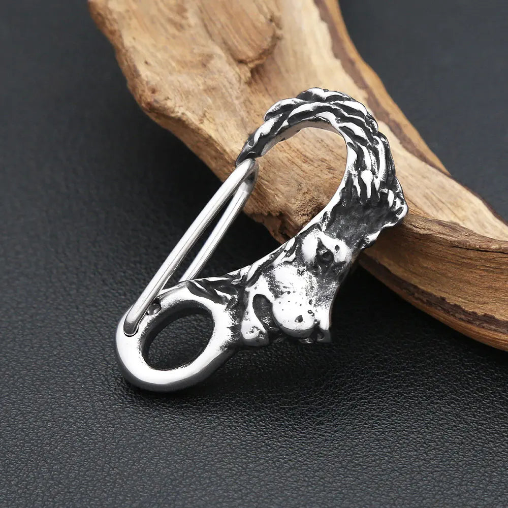 PENDRA Lionkey Stainless Steel Lion Head Keychain