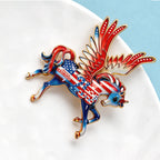 PENDRA America 250 Flying Horse Brooch