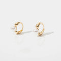 PENDRA Hoop Silver Gold Earrings
