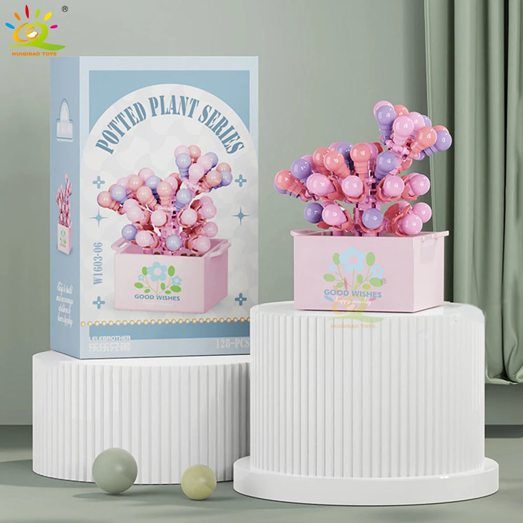 PENDRA Succulent Potted Floral Building Set