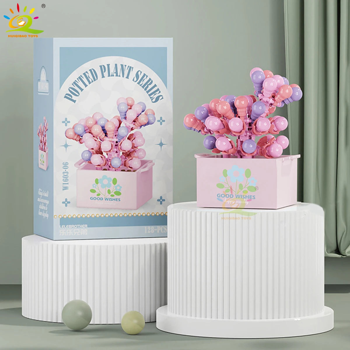 PENDRA Succulent Potted Floral Building Set