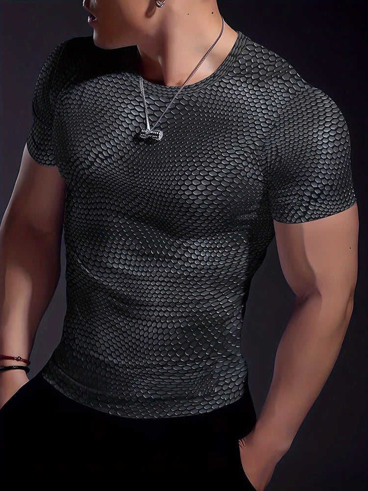 PENDRA Printed Urban Short-Sleeve Running T-Shirt