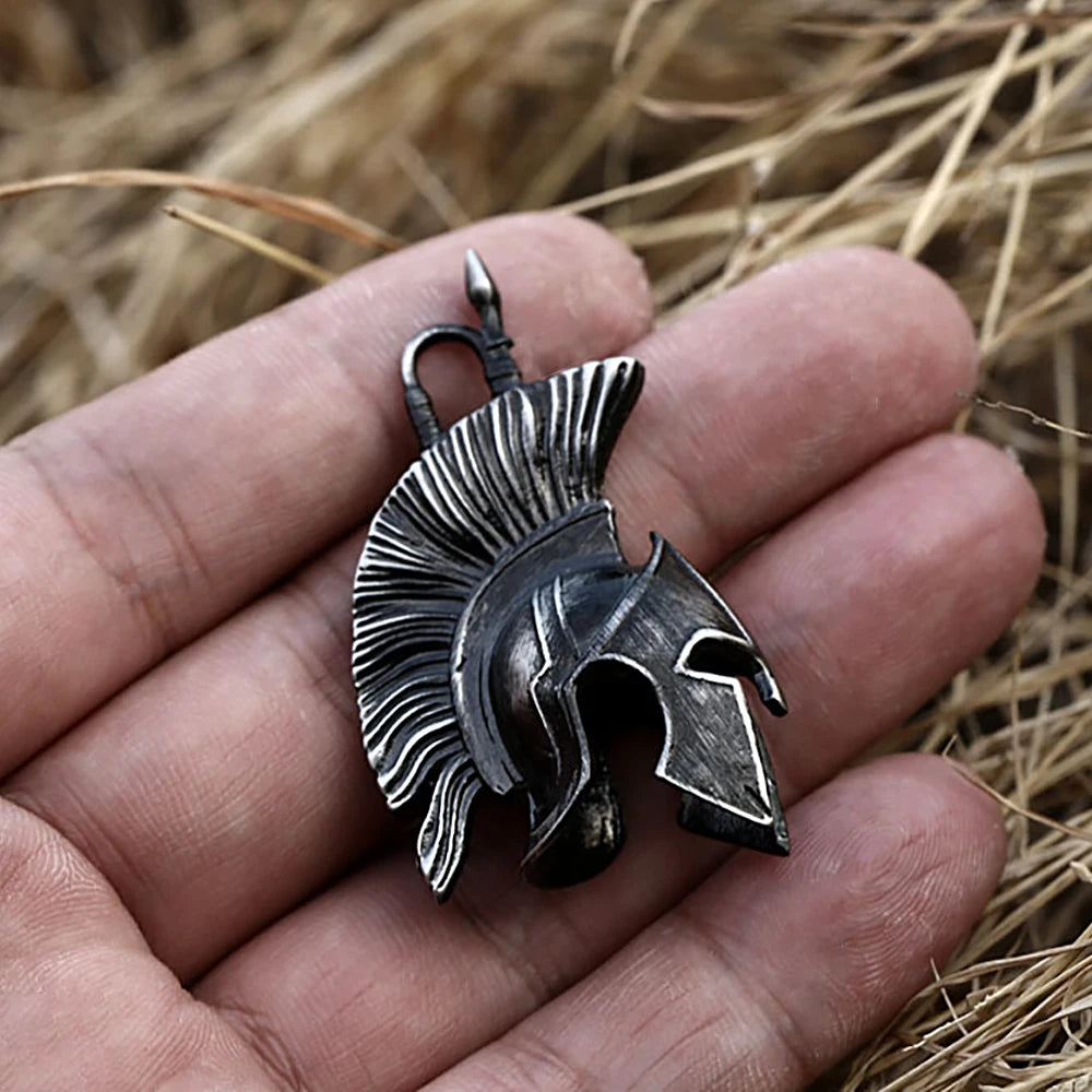 PENDRA Spartanhelm Retro Spartan Warrior Helmet Pendant