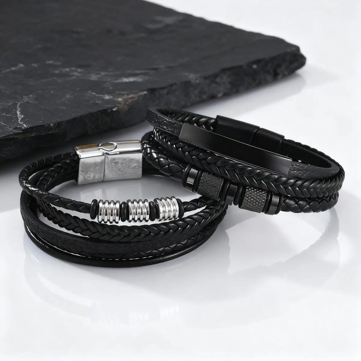 PENDRA Belorin Braided Leather Bracelet