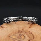PENDRA Tigercrown Viking Double Tiger Head Bracelet