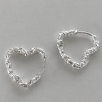 PENDRA Starfish 925 Sterling Silver Hoop Earrings