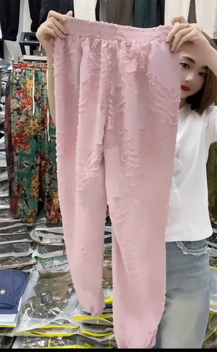 PENDRA Waist Hollow Out Thin Pants