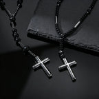 PENDRA Cross Beaded Rosary Rosary Necklace