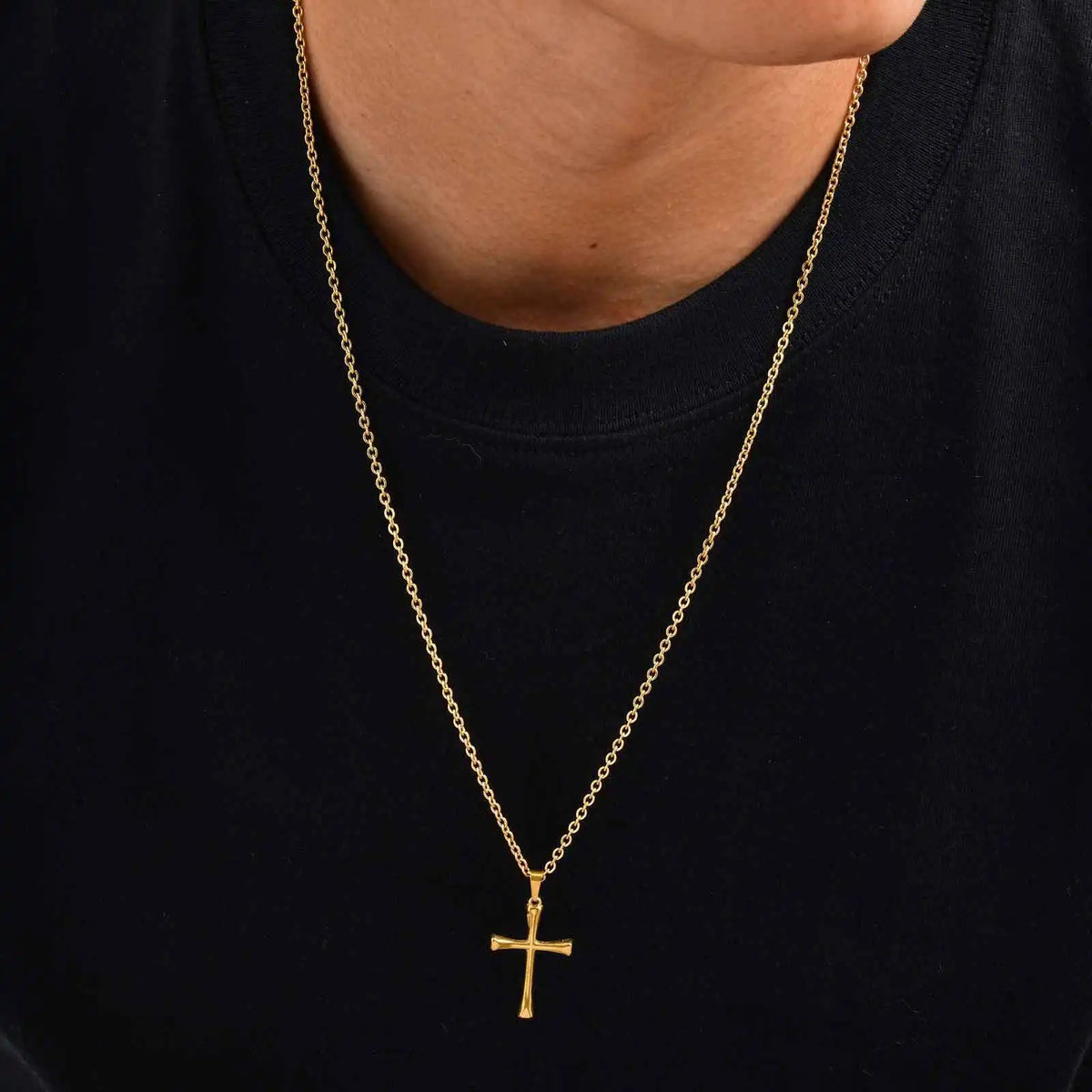 PENDRA Cross Gold Pendant Necklace
