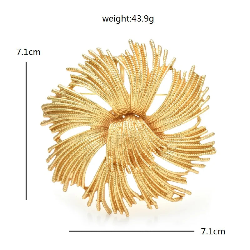 PENDRA Florenza Large Multicolor Flower Brooch