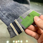 High-End 2023 Casual Cotton Luxury Men's Jeans with Embroidery for 2023 Spring and Autumn Work Straight Denim Pants for Men