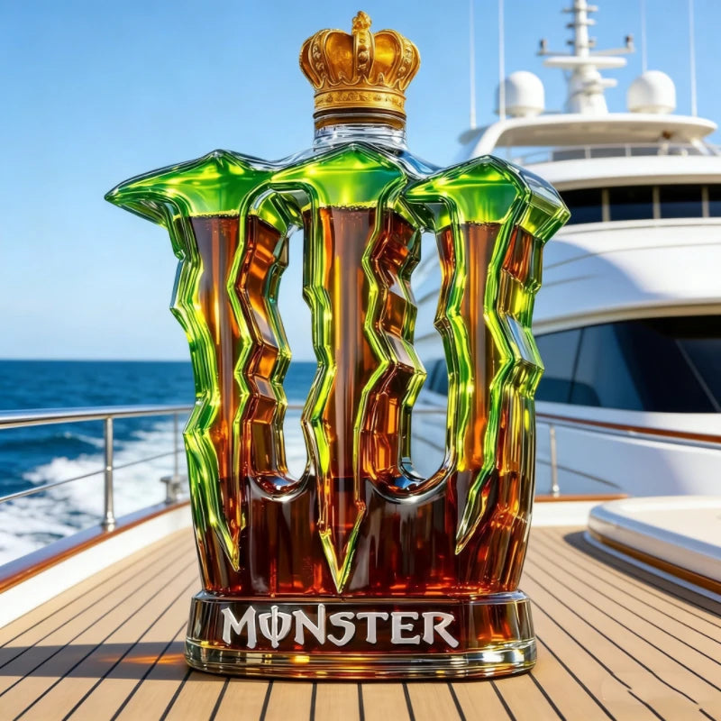 PENDRA Monster Claw Crown-Cap Glass Whiskey Decanter
