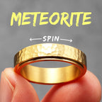 Beat Forging Meteorite Men Rings Stainless Steel Retro Punk Rock Simple Women Jewelry Fashion Accessories Gift Wholesale
