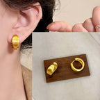 PENDRA Liquid Lava Sterling Silver Earrings