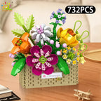 PENDRA Rose Sunflower Micro Building Set