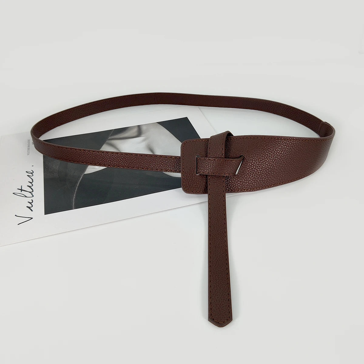 High-Quality Luxury Designer Belt For Women Knot Soft Pu Leather Long Plus Size Waistband Female Coat Corset Belt Cummerbunds