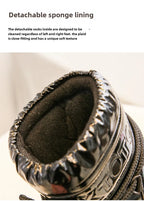 -40 2025 New Women's Winter Moon Medium Tube Waterproof Space Ankle Snow Boots