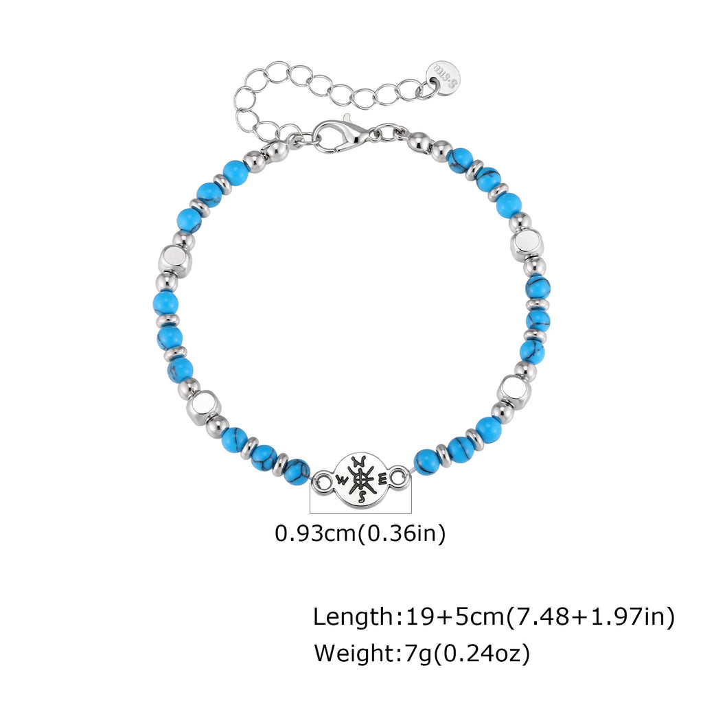 PENDRA Compass Beaded Bracelet