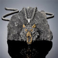 PENDRA Wolf Gold Viking Necklace
