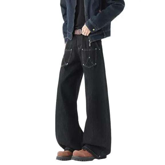 PENDRA Black Bright Line Jeans