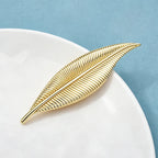 PENDRA Folielle Elegant Leaf Brooch