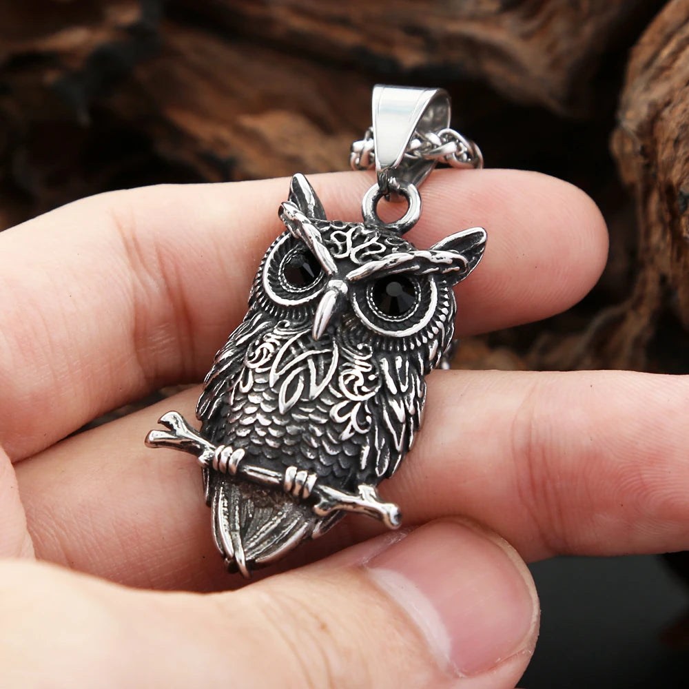 PENDRA Owlcrest Vintage Owl Pendant