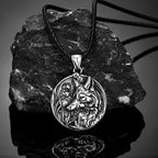 PENDRA Wolf Vintage Steel Necklace