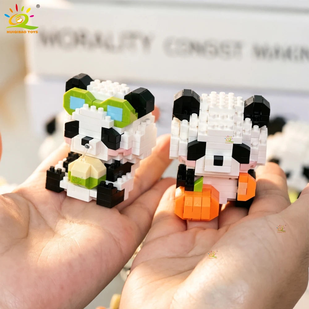 PENDRA Cute Panda Micro Building Set