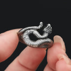 PENDRA Snakeband Simple Stainless Steel Snake Ring
