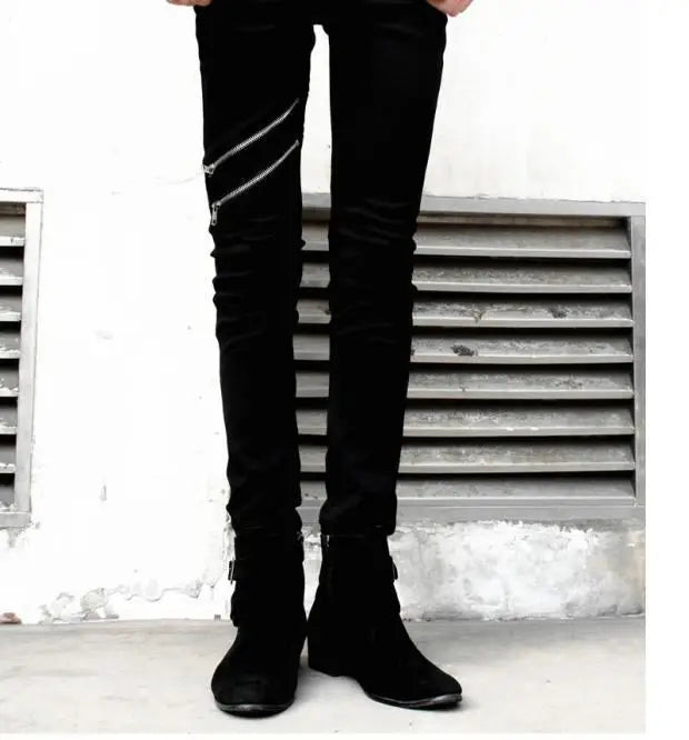 PENDRA Denim Zipper Pants