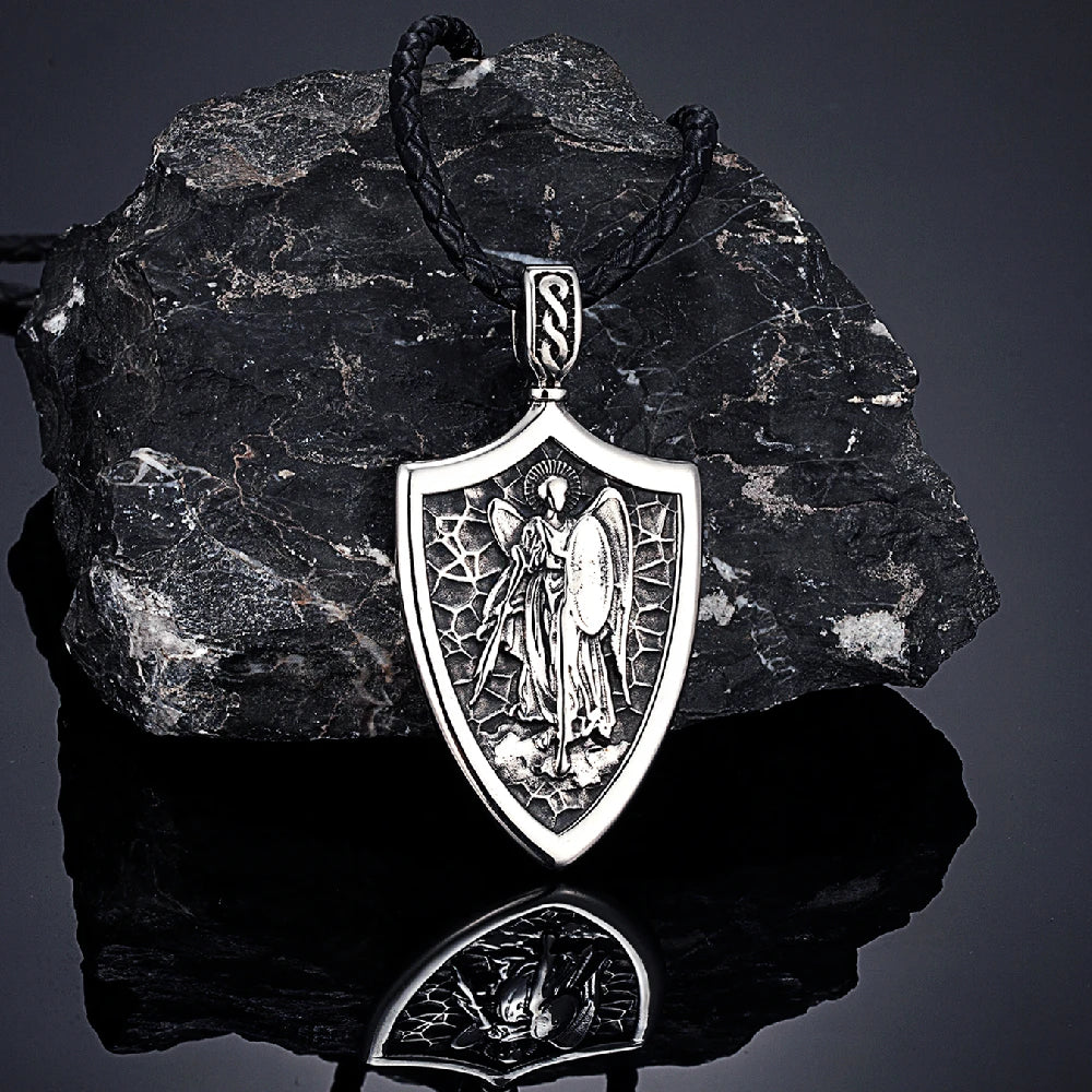 PENDRA Cross Norse Steel Necklace