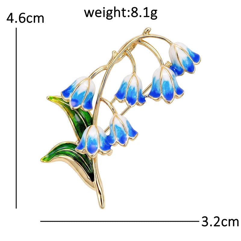 PENDRA Lilyelle Elegant Lily Flower Brooch