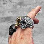 PENDRA Skull Boyfriend Biker Steel Ring