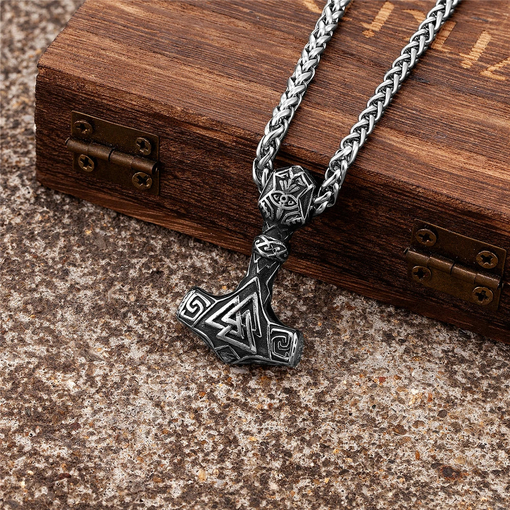 PENDRA Rune Hammer Necklace