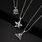 PENDRA Triangle Square Pendant Necklace
