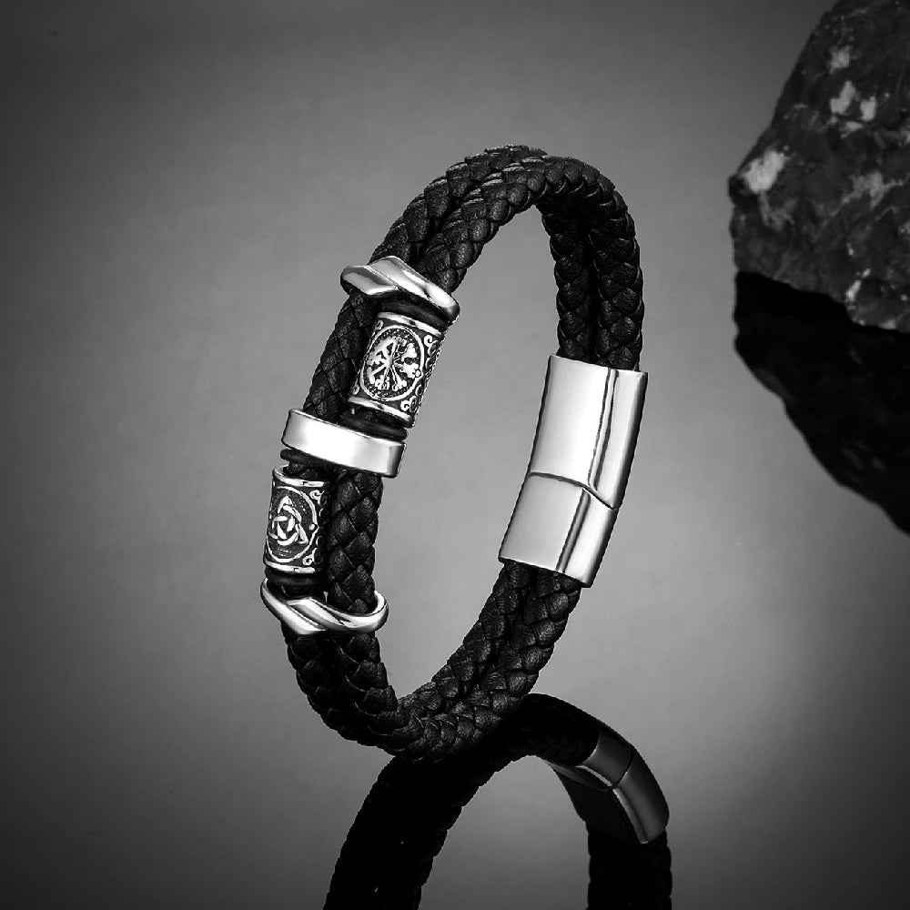 PENDRA Rune Classic Leather Bracelet