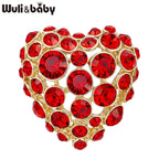 PENDRA Amoria Cute Rhinestone Heart Brooch