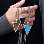 PENDRA Triangle Stone Pendant Necklace