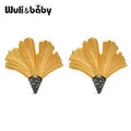 PENDRA Gingko Stud Ginkgo Leaf Earrings