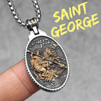 PENDRA Jesus Angel Virgin Steel Necklace