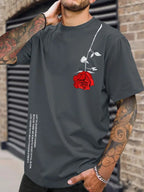 PENDRA Rose Alphabet Print T-Shirt