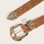 PENDRA Heraene Leather Brown Western Luxury Belt