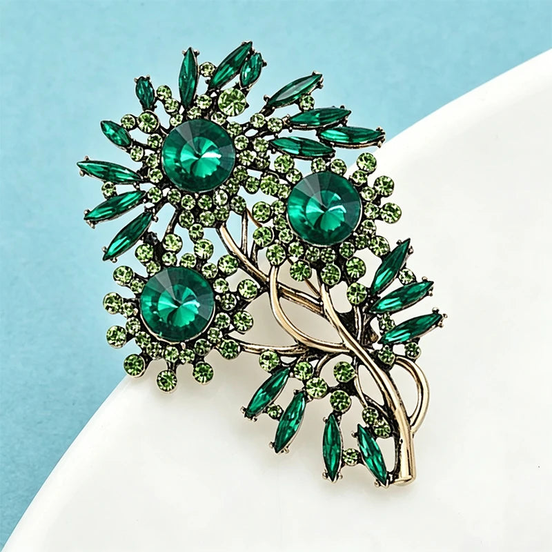 PENDRA Floravintage Vintage Elegant Flower Brooch