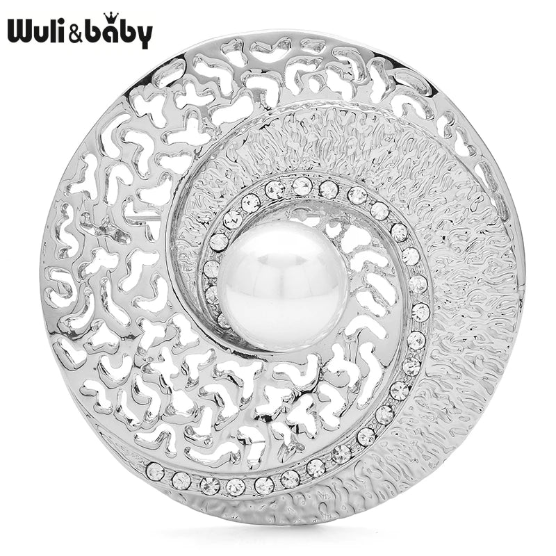PENDRA PearlShell Round Pearl Shell Brooch